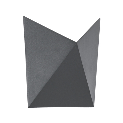 GloboStar® STEALTH 60519 Φωτιστικό Τοίχου - Απλίκα Αρχιτεκτονικού Φωτισμού Εσωτερικού/Εξωτερικού Χώρου Up or Down LED 10W 1000lm 60° AC220-240V Αδιάβροχο IP65 - Σώμα Αλουμινίου & Tempered Glass - Μ17 x Π7.5 x Υ17cm - Θερμό Λευκό 2700K - Γκρι Ανθρακί - Bridgelux Chip - 5 Years Warranty