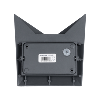 GloboStar® STEALTH 60519 Φωτιστικό Τοίχου - Απλίκα Αρχιτεκτονικού Φωτισμού Εσωτερικού/Εξωτερικού Χώρου Up or Down LED 10W 1000lm 60° AC220-240V Αδιάβροχο IP65 - Σώμα Αλουμινίου & Tempered Glass - Μ17 x Π7.5 x Υ17cm - Θερμό Λευκό 2700K - Γκρι Ανθρακί - Bridgelux Chip - 5 Years Warranty