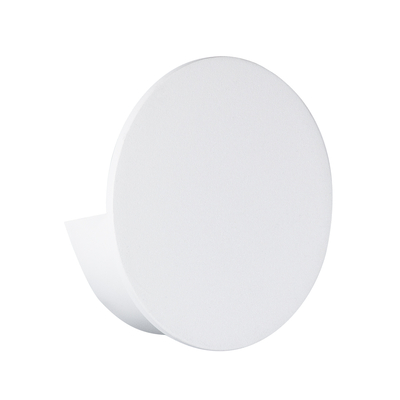 GloboStar® REDONDO 60572 Φωτιστικό Τοίχου - Απλίκα Αρχιτεκτονικού Φωτισμού Εσωτερικού/Εξωτερικού Χώρου Up or Down LED 10W 1000lm 60° AC220-240V Αδιάβροχο IP65 - Σώμα Αλουμινίου & Tempered Glass - Μ14 x Π14 x Υ5cm - Θερμό Λευκό 2700K - Λευκό - Bridgelux Chip - 5 Years Warranty