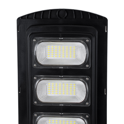 GloboStar® STREETA 85345 Professional LED Solar Street Light Αυτόνομο Ηλιακό Φωτιστικό Δρόμου 150W 1500lm 240 x LED SMD 5730 με Ενσωματωμένο Φωτοβολταϊκό Panel 6V 18W & Επαναφορτιζόμενη Μπαταρία Li-ion 3.2V 20000mAh με Αισθητήρα Ημέρας-Νύχτας & PIR Αισθητήρα Κίνησης - Αδιάβροχο IP65 - Ψυχρό Λευκό 6000K - Μ25 x Π6 x Υ83cm - 2 Years Warranty