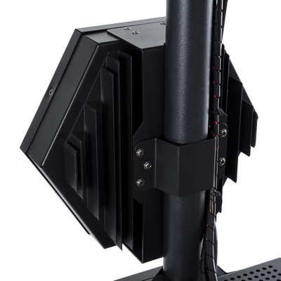 GloboStar® 51194 LINE COLUMN HEXA Επαγγελματικό Φωτιστικό Ειδικών Εφέ DIGITAL MATRIX PIXEL & Blinder - 6 x 100W LED COB Chips Ultra Gold Warm White 2200K & 144 x 0.5W LED SMD5050 Chips RGB - AC 220V-240V DMX512 Display on Body - Μαύρο - Μ40 x Π32 x Υ146.5cm