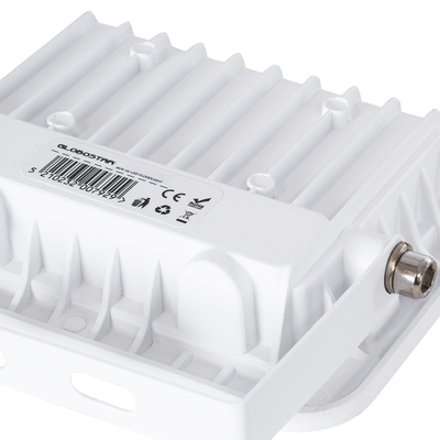 GloboStar® ATLAS 61408 Επαγγελματικός Προβολέας LED 20W 2400lm 120° AC 220-240V - Αδιάβροχος IP67 - Μ12 x Π2.5 x Υ9.5cm - Λευκό - Φυσικό Λευκό 4500K - LUMILEDS Chips - TÜV Rheinland Certified - 5 Years Warranty