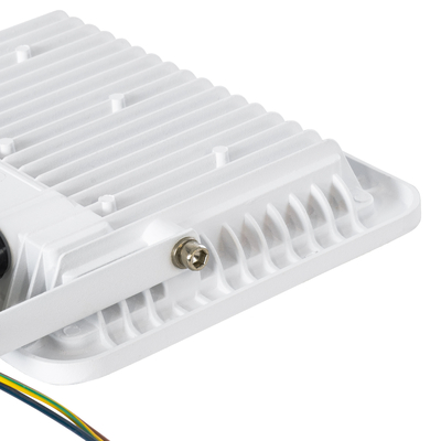 GloboStar® AURORA 61442 Επαγγελματικός Προβολέας LED 50W 6250lm 120° AC 220-240V με Ενσωματωμένο Ρυθμιζόμενο Αισθητήρα Κίνησης PIR - Αδιάβροχος IP67 - Μ21 x Π5 x Υ21cm - Λευκό - Ψυχρό Λευκό 6000K - LUMILEDS Chips - TÜV Rheinland Certified - 3 Years Warranty