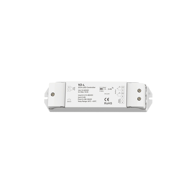 GloboStar® 71565 V2-L SKYDANCE DC RF 2.4Ghz Dimmer High Speed Controller & Push Dimming 2 Κανάλια DC 12-48V 2 x 8A 384W - Max 16.5A 384W - IP20 Μ17.5 x Π4.5 x Υ2.5cm - 5 Years Warranty