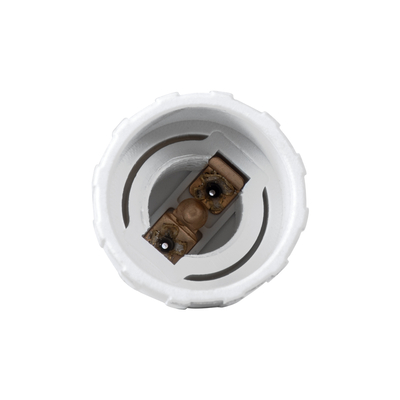 GloboStar® 78963 Πλαστικός Αντάπτορας Μετατροπέας από 1xGU10 Ντουί σε 1xE14 Ντουί Λευκό Φ3 x Υ4cm