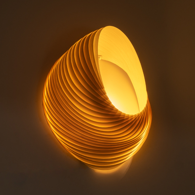 GloboStar® SALREL 02224 Boho Επιτοίχιο Φωτιστικό Απλίκα Μονόφωτο 1 x E27 IP20 Μπεζ Ξύλο - Μ30 x Π22 x Υ38cm