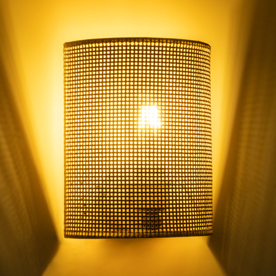 GloboStar® SAOTOME 02321 Boho Επιτοίχιο Φωτιστικό Απλίκα Μονόφωτο 1 x E27 IP20 Μπεζ Ξύλο - Μ20 x Π10 x Υ25cm