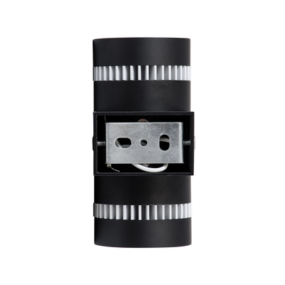 GloboStar® CANNONAL 60577 Φωτιστικό Τοίχου - Απλίκα Αρχιτεκτονικού Φωτισμού Εσωτερικού Χώρου Up & Down LED 10W 1150lm 30° AC 220-240V IP20 Μ5 x Π6.5 x Υ11cm - Θερμό Λευκό 2700K - Μαύρο με Λευκό - Bridgelux Chip - 3 Χρόνια Εγγύηση