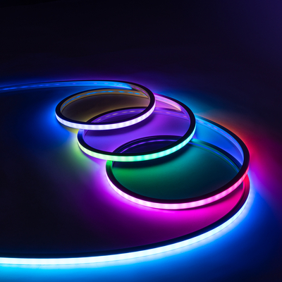 GLOBOSTAR® NEONIO 90753 Ψηφιακή Pixel Addressable Ταινία Neon Flex LED 14.4W/m 864lm/m 90° DC 12V Αδιάβροχο IP67 60 x SMD 5050 Chip/m 20 x Pixel/m Πολύχρωμο RGB Dimmable SPI/TTL Protocol IC SM16703P/WS2811/WS2812 - Μ1000 x Π1.4 x Υ1.4cm - Ρολό 10 Μέτρων - 2 Χρόνια Εγγύηση