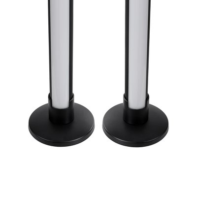 GloboStar® DIGICOLUMN 90760 Σετ 2 Μοντέρνα Επιτραπέζια Φωτιστικά Γραφείου Digital Pixel Symphony Bars LED 16W 1280lm 180° DC 5V με USB 2.0 IP20 - Εναλλαγή Φωτισμού μέσω Τηλεχειριστηρίου - Πολύχρωμα RGB - Dimmable - Μαύρο - Φ3 x Υ45cm - Συσκευασία 2 Τεμαχίων - 2 Χρόνια Εγγύηση