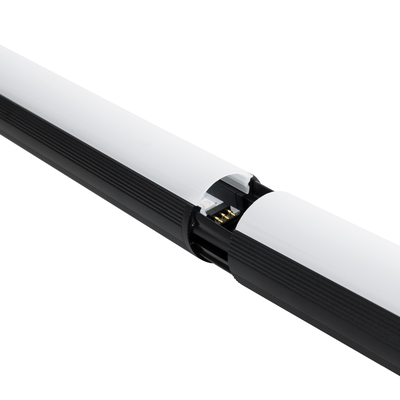 GLOBOSTAR® DIGICOLUMN 90763 Μοντέρνο Επιδαπέδιο Γραμμικό Ψηφιακό Φωτιστικό Digital Pixel Symphony Bar με RF Ασύρματο Χειριστήριο LED 16W 1280lm 180° DC 5V με USB 2.0 IP20 Πολύχρωμο RGB Dimmable - Μαύρο - Φ3 x Υ165cm - 2 Χρόνια Εγγύηση