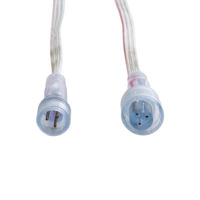 GloboStar® CON-NEONIO 90769 Σετ Αδιάβροχων IP68 Καλωδίων Σύνδεσης για όλες τις NEONIO Digital Neon Flex LED 14.4W/m 12VDC - Διάφανα - Φ1.5 x Μήκος Καλωδίου 15cm