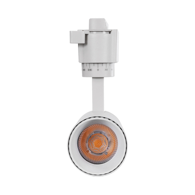 GloboStar® LUGANO 60801 Μονοφασικό Φωτιστικό Σποτ Ράγας LED 10W 1250lm 36° Acrylic HQ LENS AC 220-240V IP20 Φ4.5 x Υ19cm Φυσικό Λευκό 4500K - EUROTRACK® System 1L+1N - Λευκό - Bridgelux Chip - TÜV Certified Driver - 5 Χρόνια Εγγύηση