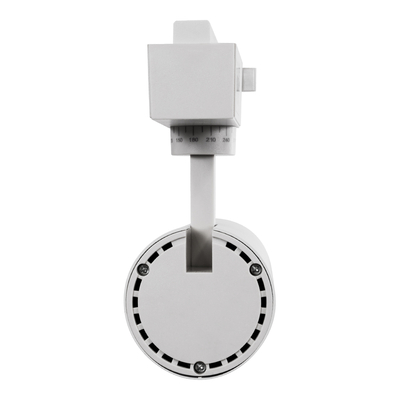 GloboStar® LUGANO 60808 Μονοφασικό Φωτιστικό Σποτ Ράγας LED 20W 2400lm 36° Acrylic HQ LENS AC 220-240V IP20 Φ6.5 x Υ22cm Θερμό Λευκό 2700K - EUROTRACK® System 1L+1N - Λευκό - Bridgelux Chip - TÜV Certified Driver - 5 Χρόνια Εγγύηση