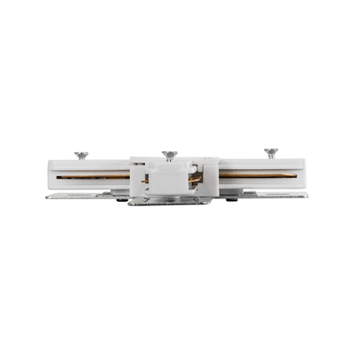 GloboStar® 2L-EUROTRACK 60910 Αντάπτορας +(Σταυρός) - Μονοφασικός 2 Καλωδίων για όλες τις Ράγες EUROTRACK AC 220-240V IP20 Μ10.7 x Π10.7 x Υ1.5cm - EUROTRACK® System 1L+1N - Θερμοπλαστικό - Λευκό - 5 Χρόνια Εγγύηση