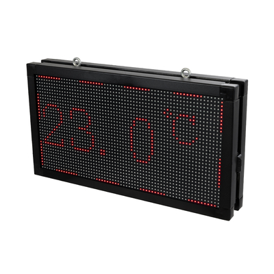 GloboStar® DISPLAY 90278 LED Scrolling Display 64x32cm - Κυλιόμενη Ψηφιακή Πινακίδα / Επιγραφή Διπλής Όψης P10 LED SMD AC 220-240V - Λειτουργία μέσω Wi-Fi με Εφαρμογή APP - Αισθήτηρας Θερμοκρασίας και Υγρασίας - Αδιάβροχο IP65 - Μ70 x Π11 x Υ38.5cm - Κόκκινο - 1 Χρόνο Εγγύηση