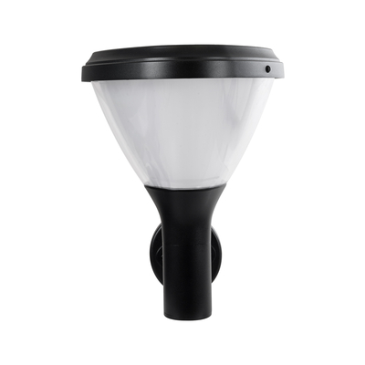 GloboStar® NATURE 90526 Αυτόνομο Ηλιακό Φωτιστικό Κήπου - Απλίκα Αρχιτεκτονικού Φωτισμού Εξωτερικού Χώρου LED 10W 330lm 120° με Ενσωματωμένο Φωτοβολταϊκό Panel 6V 2W & Επαναφορτιζόμενη Μπαταρία Li-ion 3.2V 1800mAh με Αισθητήρα Ημέρας-Νύχτας - Αδιάβροχο IP65 - Σώμα Αλουμινίου & ABS - Μ26 x Π29 x Υ36cm - Ψυχρό Λευκό 6000K - Μαύρο - 2 Χρόνια Εγγύηση