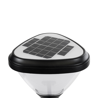 GloboStar® NATURE 90526 Αυτόνομο Ηλιακό Φωτιστικό Κήπου - Απλίκα Αρχιτεκτονικού Φωτισμού Εξωτερικού Χώρου LED 10W 330lm 120° με Ενσωματωμένο Φωτοβολταϊκό Panel 6V 2W & Επαναφορτιζόμενη Μπαταρία Li-ion 3.2V 1800mAh με Αισθητήρα Ημέρας-Νύχτας - Αδιάβροχο IP65 - Σώμα Αλουμινίου & ABS - Μ26 x Π29 x Υ36cm - Ψυχρό Λευκό 6000K - Μαύρο - 2 Χρόνια Εγγύηση