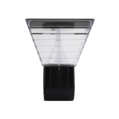 GloboStar® GRACIOUS 90529 Αυτόνομο Ηλιακό Φωτιστικό Κήπου - Απλίκα Αρχιτεκτονικού Φωτισμού Εξωτερικού Χώρου LED 10W 330lm 120° με Ενσωματωμένο Φωτοβολταϊκό Panel 6V 2W & Επαναφορτιζόμενη Μπαταρία Li-ion 3.2V 1800mAh με Αισθητήρα Ημέρας-Νύχτας - Αδιάβροχο IP65 - Σώμα Αλουμινίου & ABS - Μ29 x Π24 x Υ24cm - Θερμό Λευκό 2700K - Ψυχρό Λευκό 6000K - Μαύρο - 2 Χρόνια Εγγύηση