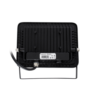 GloboStar® ATLAS 61417 Επαγγελματικός Προβολέας LED 30W 3600lm 120° AC 220-240V - Αδιάβροχος IP67 - Μ16 x Π2.5 x Υ12.5cm - Μαύρο - Φυσικό Λευκό 4500K - LUMILEDS Chips - TÜV Rheinland Certified - 5 Years Warranty