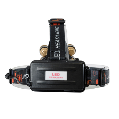 GloboStar® 79060 Φορητός Φακός Κεφαλής LED CREE 30W με Επαναφορτιζόμενη Μπαταρία 5200mAh & Καλώδιο Φόρτισης USB - Ψυχρό Λευκό 6000K - Μ8.5 x Π5.5 x Υ5cm