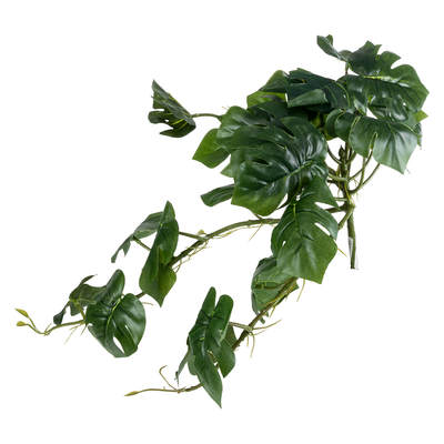 GloboStar® Artificial Garden HANGING MONSTERA 20600 - Τεχνητό Διακοσμητικό Κρεμαστό Φυτό Μονστέρα Μ28 x Π30 x Υ50cm
