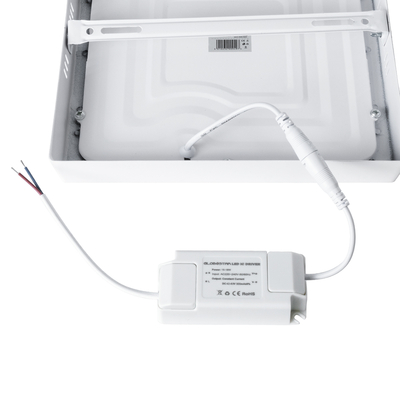 GloboStar® 60203 Εξωτερικό LED Panel 22x22cm 20W 2180lm 120° AC 220-240V IP20 Μ22 x Π22 x Υ3cm Ψυχρό Λευκό 6000K - 3 Χρόνια Εγγύηση