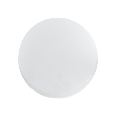 GloboStar® REVANO 61015 LED Πλαφονιέρα Οροφής Στρόγγυλη Φ17 15W 1425lm 180° AC 220-240V Αδιάβροχη IP54 Φ17 x Υ5cm Φυσικό Λευκό 4500K - 2 Χρόνια Εγγύηση