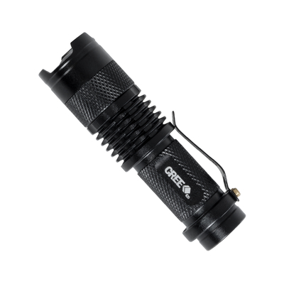 GloboStar® 79020 Φορητός Φακός Χειρός CREE LED 6W 480lm - Ψυχρό Λευκό 6000K - Φ2.5 x Υ9.2cm