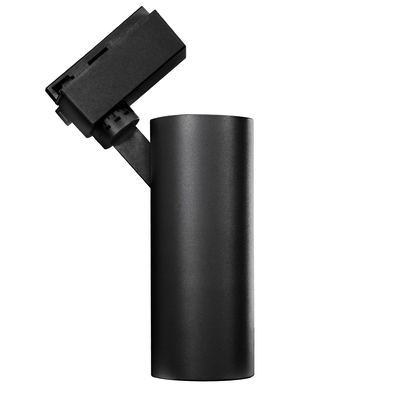 Globostar BEAMTRACK 60811 Μονοφασικό Φωτιστικό Σποτ Ράγας LED  20W 230V 2400lm 30° Acrylic HQ LENS AC 220-240V IP20 Φ6.2 x Υ15.8 cm Θερμό Λευκό 3000k - EUROTRACK® System 1L+1N - Μαύρο - Bridgelux Chip - TUV Certified Driver - 5 Χρόνια Εγγύηση