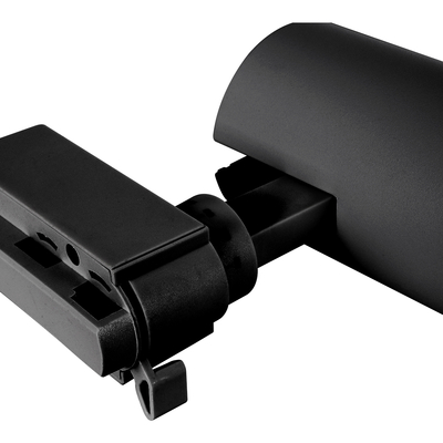 Globostar BEAMTRACK 60811 Μονοφασικό Φωτιστικό Σποτ Ράγας LED  20W 230V 2400lm 30° Acrylic HQ LENS AC 220-240V IP20 Φ6.2 x Υ15.8 cm Θερμό Λευκό 3000k - EUROTRACK® System 1L+1N - Μαύρο - Bridgelux Chip - TUV Certified Driver - 5 Χρόνια Εγγύηση