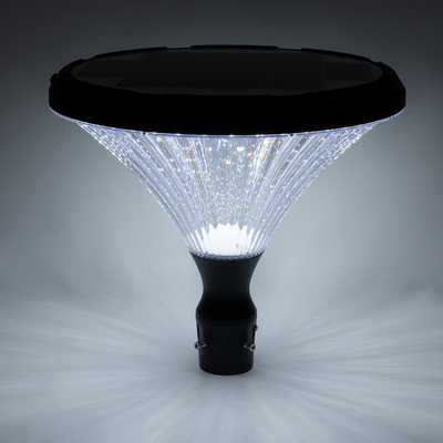 GloboStar® SOLARIOS 90502 Professional LED Solar Urban Park Light Αυτόνομο Ηλιακό Φωτιστικό Πλατείας - Πάρκου - Κήπου 40W 550lm 120° με Ενσωματωμένο Φωτοβολταϊκό Panel 6V 12W & Επαναφορτιζόμενη Μπαταρία Li-ion 3.2V 15000mAh με Αισθητήρα Ημέρας-Νύχτας - Αδιάβροχο IP65 Φ54 x Υ45cm Ψυχρό Λευκό 6000K - 2 Χρόνια Εγγύηση