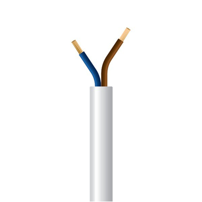 ΚΑΛΩΔΙΟ ΕΥΚΑΜΠΤΟ H05VV-F 2Χ2,5mm² ΛΕΥΚΟ (100m/roll)