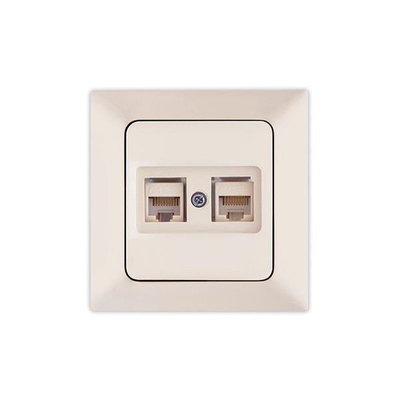 ΠΡΙΖΑ DATA CAT 6 RJ 45 ΔΙΠΛΗ ΜΠΕΖ