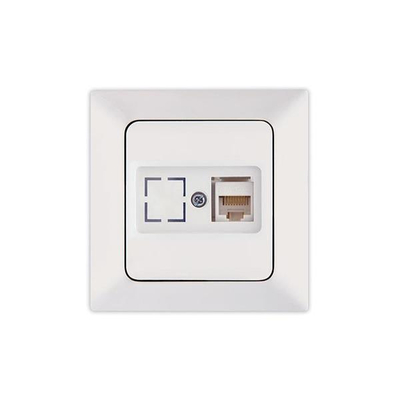 ΠΡΙΖΑ DATA CAT 6 RJ 45 MONH ΛΕΥΚΗ