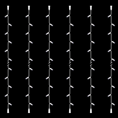ΣΕΙΡΑ, DIY, 20 LED, ΛΕΥΚΟ ΚΑΛΩΔΙΟ ΚΑΟΥΤΣΟΥΚ, ΜΕ ΕΠΕΚΤΑΣΗ, 2 ΚΟΝΕΚΤΟΡΕΣ, ΛΕΥΚΟ LED, ΣΕΤ 6ΤΜΧ, ΑΝΑ 10cm, ΙΡ65