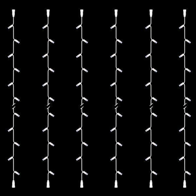 ΣΕΙΡΑ, DIY, 30 LED, ΛΕΥΚΟ ΚΑΛΩΔΙΟ ΚΑΟΥΤΣΟΥΚ, ΜΕ ΕΠΕΚΤΑΣΗ, 2 ΚΟΝΕΚΤΟΡΕΣ,  ΛΕΥΚO LED, ΣΕΤ 6ΤΜΧ, ΑΝΑ 10cm, ΙΡ65