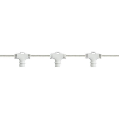 DIY, ΛΕΥΚΟ ΚΑΛΩΔΙΟ ΚΑΟΥΤΣΟΥΚ, ΓΙΑ ΚΟΥΡΤΙΝΑ, 6 ΚΑΘΕΤΟΙ ΚΟΝΕΚΤΟΡΕΣ, ΜΕ ΕΠΕΚΤΑΣΗ, 0,70m, ΙΡ65