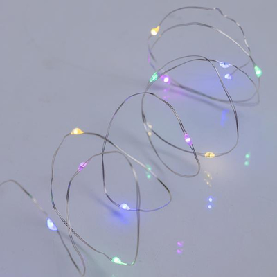ΣΕΙΡΑ, 20 MINI LED, ΜΠΑΤΑΡΙΑΣ 2xAA, TIMER, ΑΣΗΜΙ ΧΑΛΚΙΝΟ ΚΑΛΩΔΙΟ, ΠΟΛΥΧΡΩΜΟ ΟΠΑΛ LED, ΑΝΑ 10cm, ΠΡΟΕΚΤΑΣΗ ΠΑΡΟΧΗΣ 10cm, IP20, DISPLAY BOX (24τμχ)
