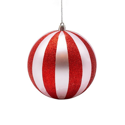 ΠΛΑΣΤΙΚΗ ΜΠΑΛΑ, ΡΟΖ ΜΕ ΚΟΚΚΙΝΟ GLITTER, ΣΕΤ 2ΤΜΧ, 12cm