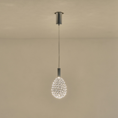 ΦΩΤΙΣΤΙΚΟ ΜΕΤΑΛΛΟ ΜΟΝΟΦΩΤΟ ΟΒΑΛ LED 6,3W 3000K 648Lm Φ140x1400mm ΑΣΗΜΙ ARTE ILLUMINA PERFORATO