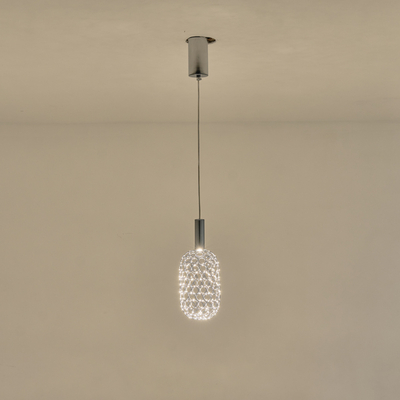 ΦΩΤΙΣΤΙΚΟ ΜΕΤΑΛΛΟ ΜΟΝΟΦΩΤΟ LED 6,3W 3000K 648Lm Φ200X1580mm ΑΣΗΜΙ ARTE ILLUMINA PERFORATO