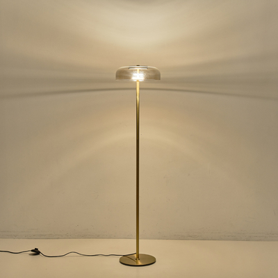 ΦΩΤΙΣΤΙΚΟ ΕΠΙΔΑΠΕΔΙΟ ΜΕΤΑΛΛΟ-ΓΥΑΛΙ 8W 3000K 960Lm Φ300x1350mm ΚΟΝΙΑΚ  ARTE ILLUMINA LOBBY