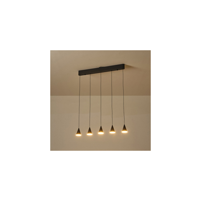 ΦΩΤΙΣΤΙΚΟ ΚΡΕΜΑΣΤΟ LED 25W 3000K 680X1200mm ΜΑΥΡΟ ARTE ILLUMINA CAMPANELLE