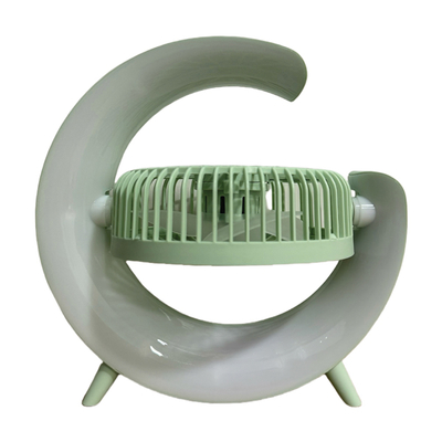 ΑΝΕΜΙΣΤΗΡΑΣ ΕΠΙΤΡΑΠΕΖΙΟΣ ΕΠΑΝΑΦΟΡΤΙΖΟΜΕΝΟΣ 5W Φ14,5 ΜΕ LED ΦΩΣ RGB ΠΡΑΣΙΝΟ ΜΕΝΤΑΣ