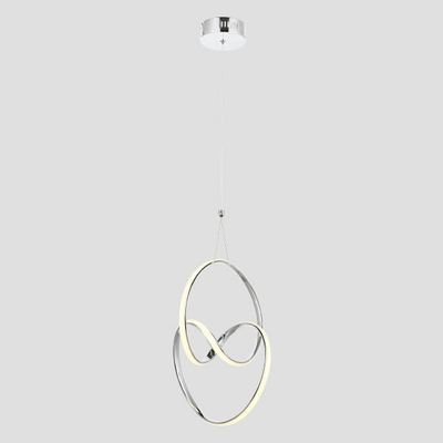 ΦΩΤΙΣΤΙΚΟ ΚΡΕΜΑΣΤΟ LED 30W 300X300X300 4000Κ ΝΙΚΕΛ ARTE ILLUMINA SATURN