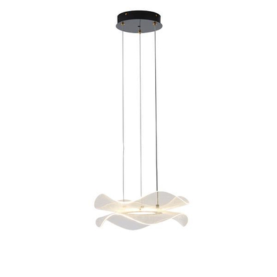 ΦΩΤΙΣΤΙΚΟ ΚΡΕΜΑΣΤΟ ΑΚΡΥΛΙΚΟ ΣΤΡΟΓΓΥΛΟ LED 34W  Ø 340mm 3000K 3024Lm ΜΑΥΡΟ ARTE ILLUMINA FIRENZE