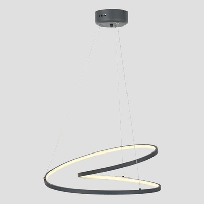 ΦΩΤΙΣΤΙΚΟ ΚΡΕΜΑΣΤΟ ΑΛΟΥΜΙΝΙΟ LED 42W Φ550X550mm  4000Κ 2550Lm ΜΑΥΡΟ ARTE ILLUMINA MERCURY
