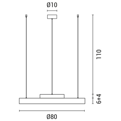 ΦΩΤΙΣΤΙΚΟ ΚΡΕΜΑΣΤΟ LED 70W 3000Κ 80X10 ΛΕΥΚΟ ARTE ILLUMINA