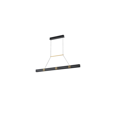 ΦΩΤΙΣΤΙΚΟ ΚΡΕΜΑΣΤΟ ΑΛΟΥΜΙΝΙΟ LED 21W 3000K 2100Lm 1200X1200mm ΜΑΥΡΟ-ΧΡΥΣΟ ARTE ILLUMINA LUIS